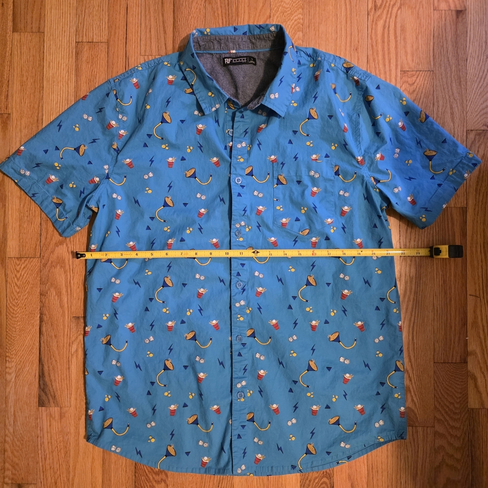RF Brand Beer Pong Short-Sleeve Button-Down Shirt
